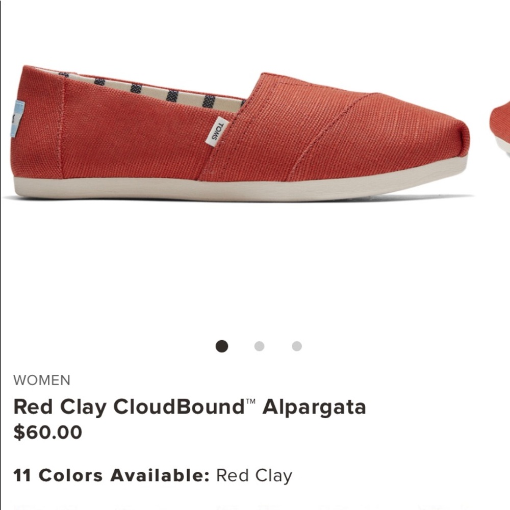 brand new Toms shoes in pink